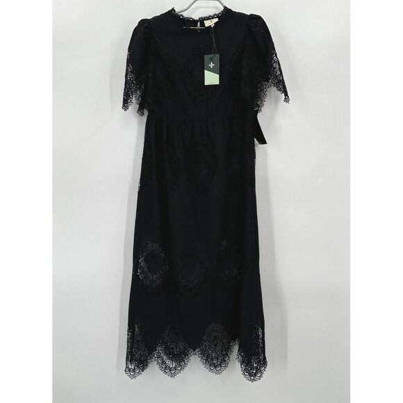 Tuckernuck Black Catalina Midi Dress sz XS NWT